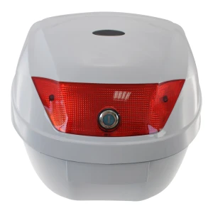 Universele motor topkoffer 28L wit - helmkoffer voor 1 helm