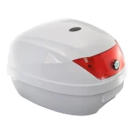 Universele motor topkoffer 28L wit - helmkoffer voor 1 helm