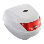 Universele motor topkoffer 28L wit - helmkoffer voor 1 helm
