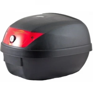 Universele motor topkoffer 28L voor helm met slot en reflectoren