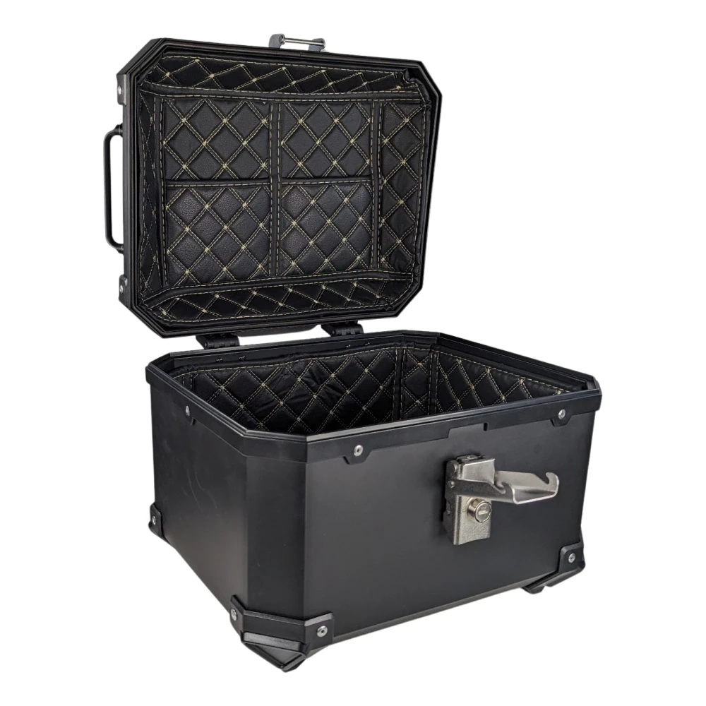 Universele motor topkoffer 36L met lendensteun en vierkante ABS koffer