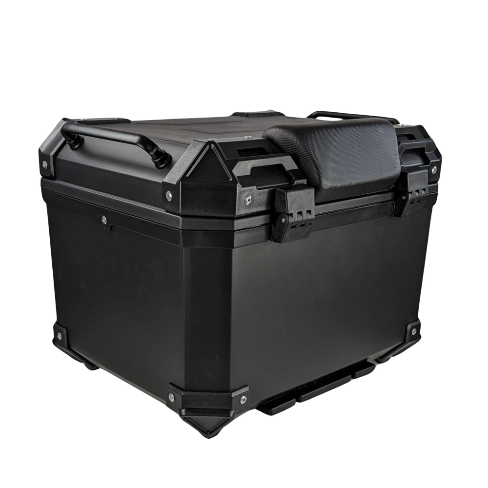Baúl moto scooter cuadrado negro mate capacidad 45L