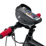 Fietstelefoonhouder tas met touchscreen en zonneklep 0.5L