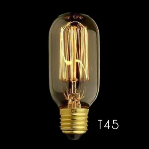Edison filamentlamp T45 E27 40W vintage voor industriële decoratie