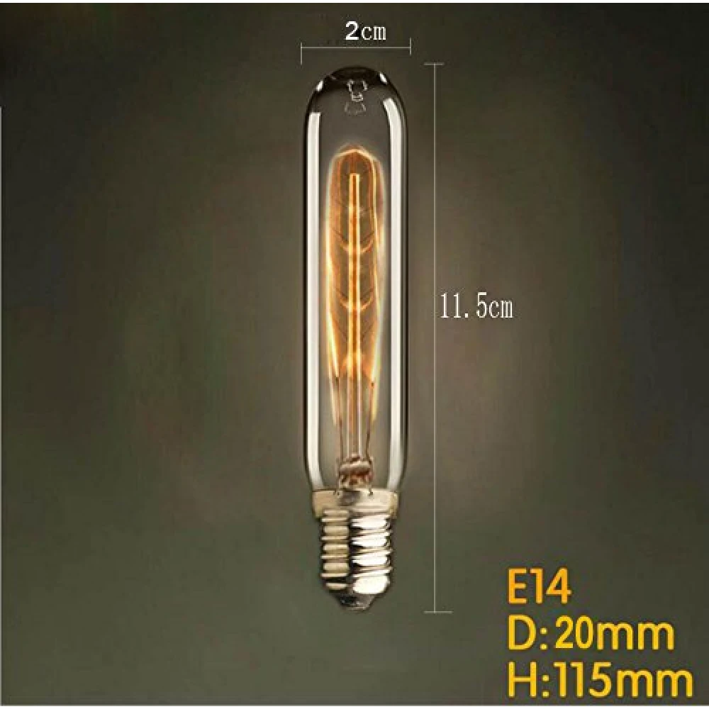 Bombilla Edison G80 40W con filamento visible para decoración