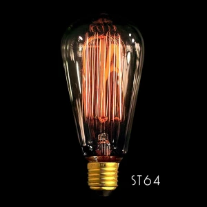 Vintage Edison filamentlamp ST64 E27 40W voor industriële decoratie