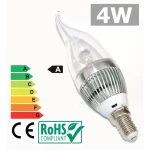 LED-lamp E14 4W 3300K warm wit voor efficiënte, natuurlijke verlichting