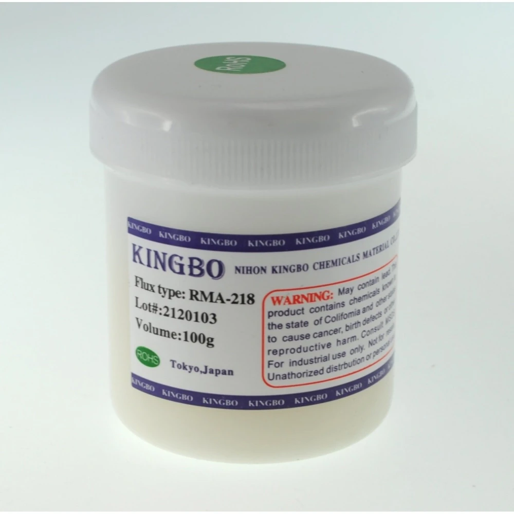 Kingbo RMA-218 flux 100gr pot voor solderen en desolderen