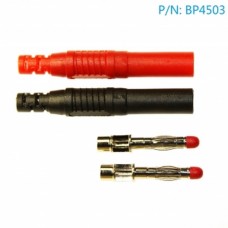 Bp4503 4mm Banaanstekker Mannelijk (inclusief 1 Rode & Zwart)