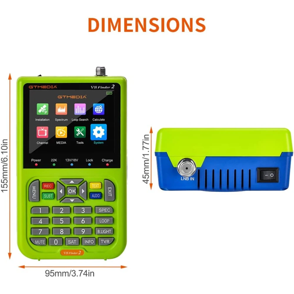 Freesat V8 Finder satellietzoeker HD DVB-S/S2