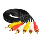 3 RCA naar 3 RCA man-man kabel voor audio- en composietvideoverlenging