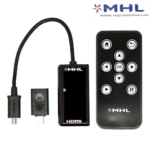 MHL naar HDMI-adapterkabel met afstandsbediening voor Galaxy S2, S3, S4, S5, Note 2 en HTC One