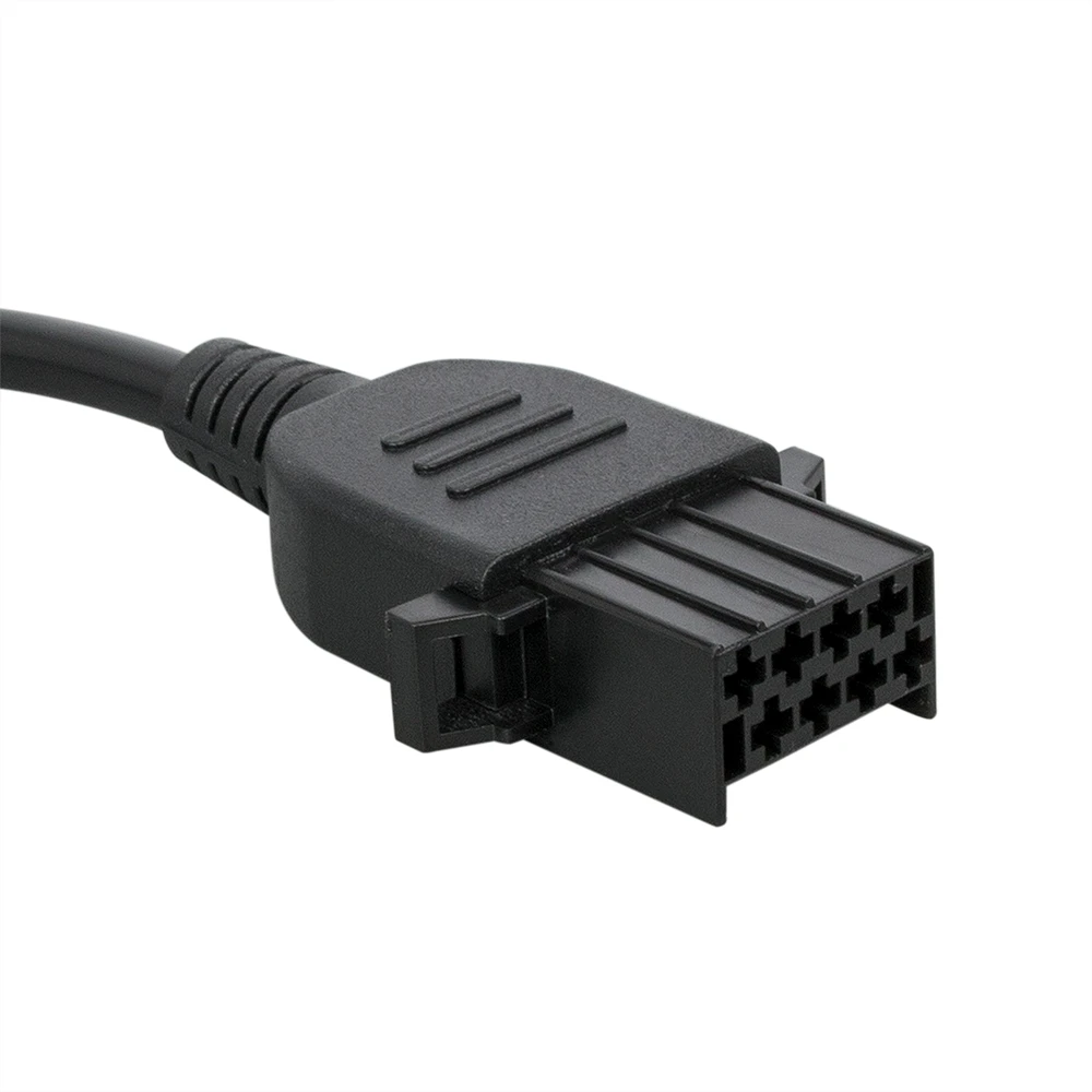 Vista lateral del cable adaptador OBD2 a 8 pines para Volvo camión