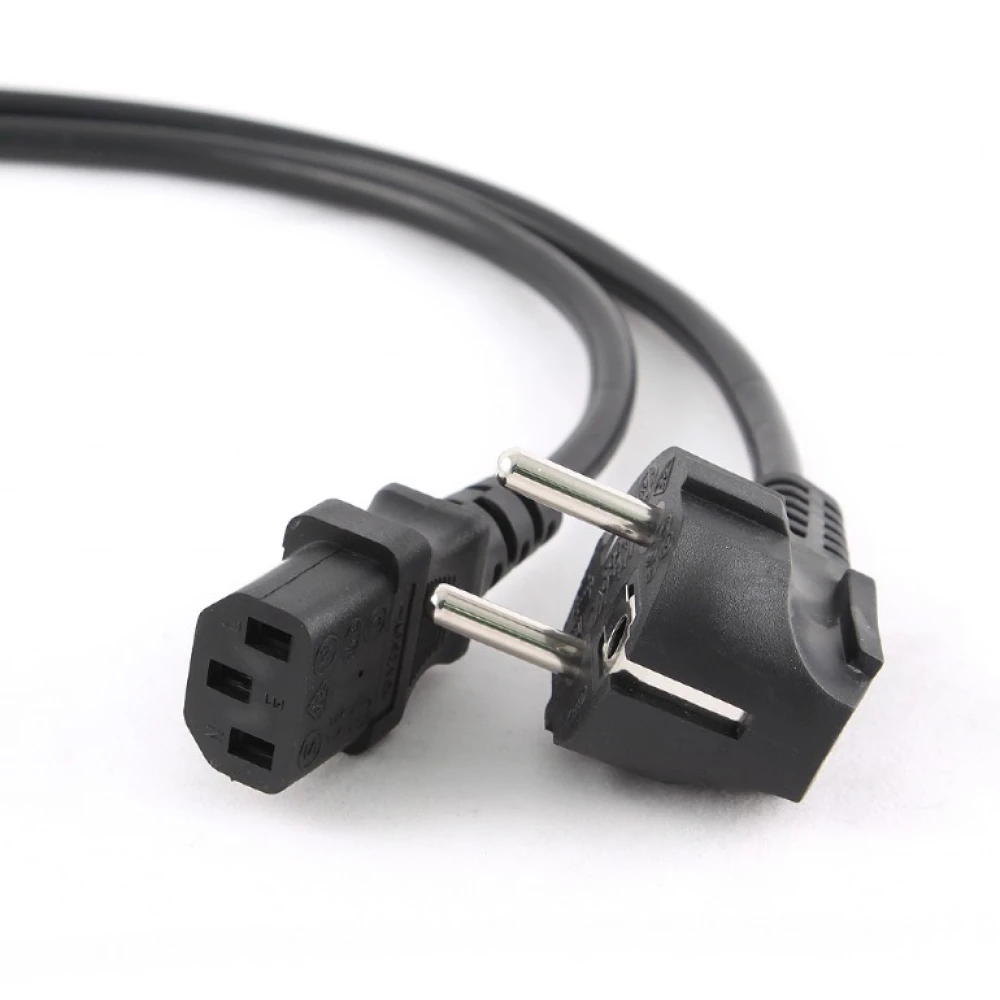 PC-voedingskabel 5 meter met Schuko naar IEC haakse connector voor kantoor en thuis