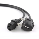 PC-voedingskabel 5 meter met Schuko naar IEC haakse connector voor kantoor en thuis