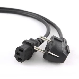PC-voedingskabel 5 meter met Schuko naar IEC haakse connector voor kantoor en thuis