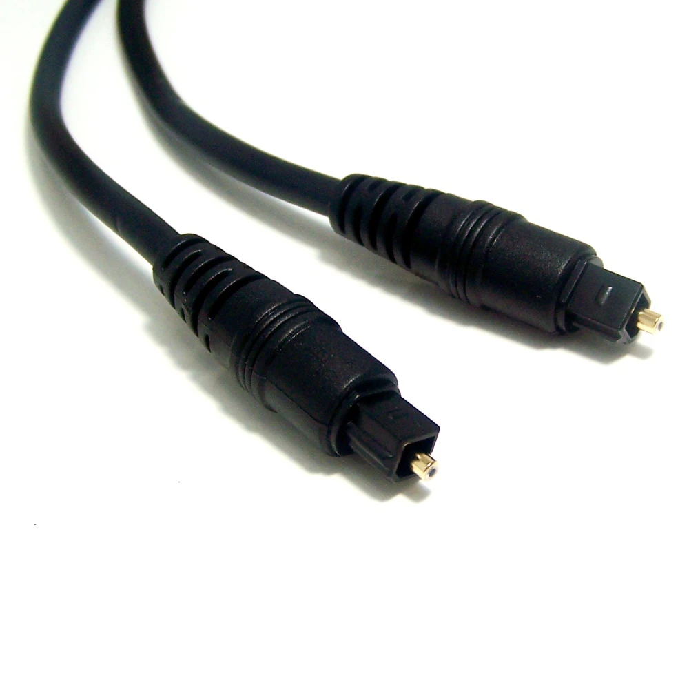 Toslink optische audiokabel 2 meter zwart man/man voor consoles en audio