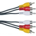 3 RCA audio- en videokabel 1.2 meter voor audio- en videoverbinding