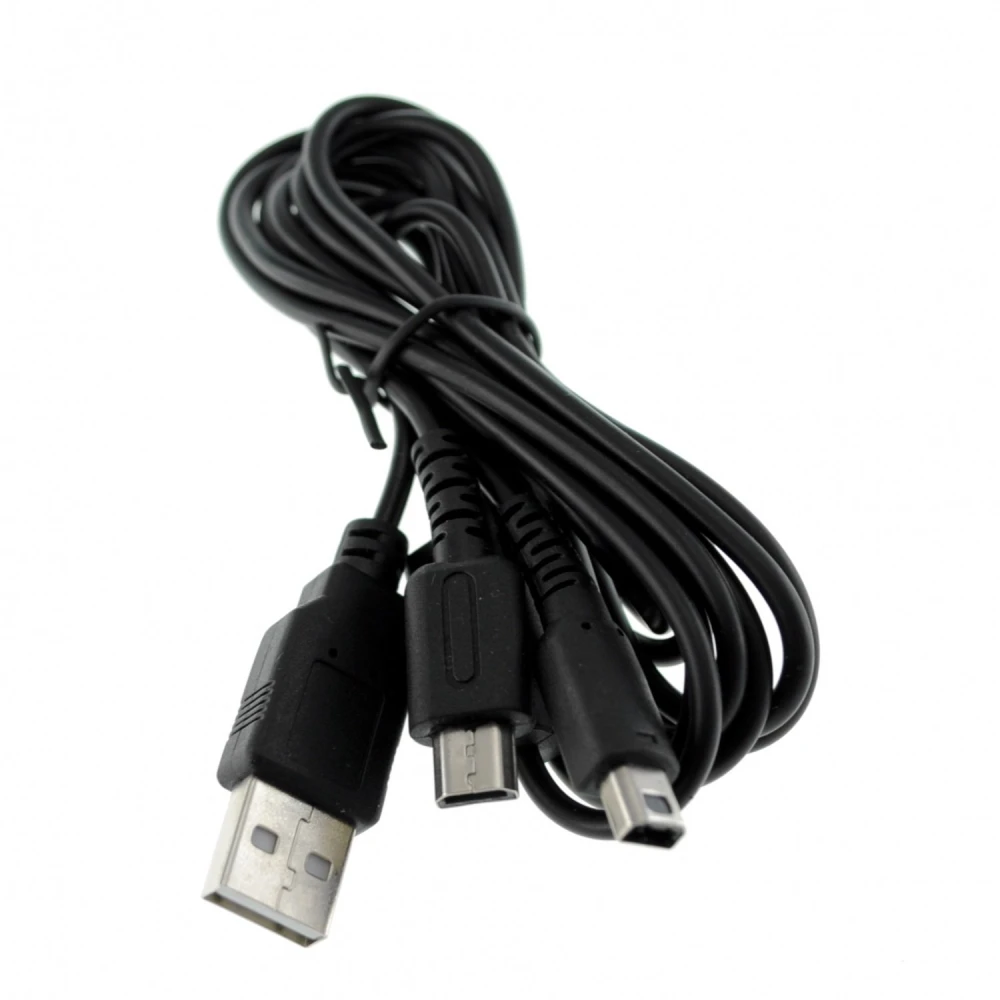 Compatibele dual USB-oplaadkabel voor NDSLITE, NDSI, DSI XL en 3DS
