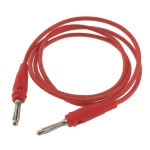 Amass siliconen testkabel banana man-mannetje 4mm 14AWG rood
