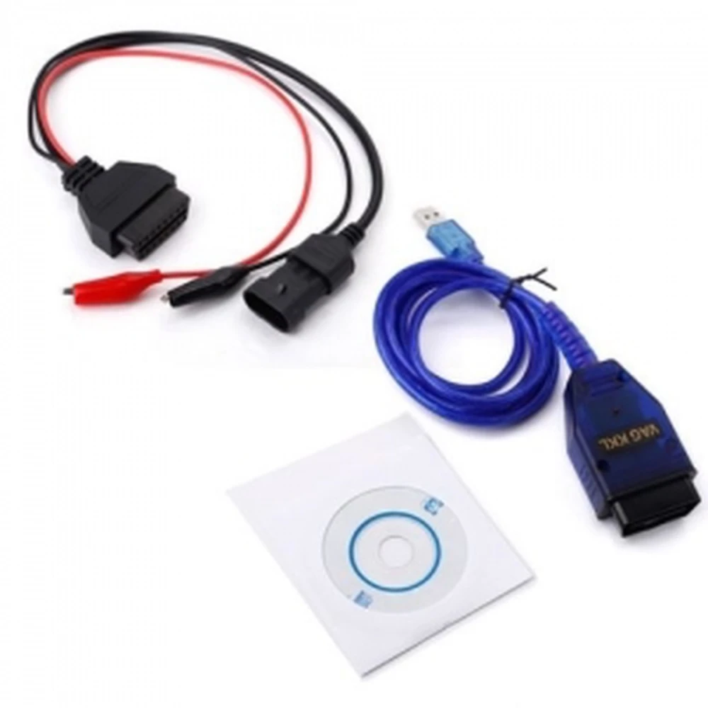 Fiat 3-pins OBD2 KKL VAG 409.1 USB diagnosekabel met Alfa Fiat-interface