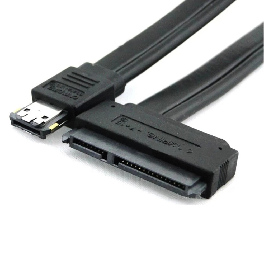 eSATA naar SATA 22 pin kabel met 22-pins eSATA+USB combo connector
