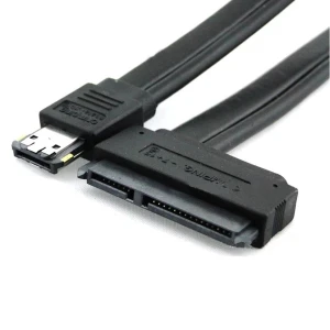eSATA naar SATA 22 pin kabel met 22-pins eSATA+USB combo connector