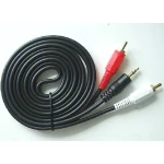 3,5mm jack naar 2 RCA kabel hoge kwaliteit 1.5m voor audioverbinding