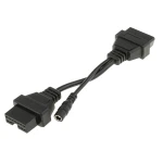 OBD1 naar OBD2 kabel voor Mitsubishi en Hyundai - 12Pin naar 16Pin