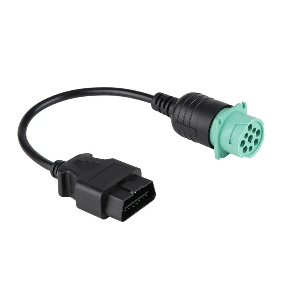 OBD2-adapterkabel 9 pin naar 16 pin voor Cummins truck - professionele diagnoseadapter