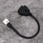 Conector y cable OBD2 4Pin para diagnóstico de motos Yamaha