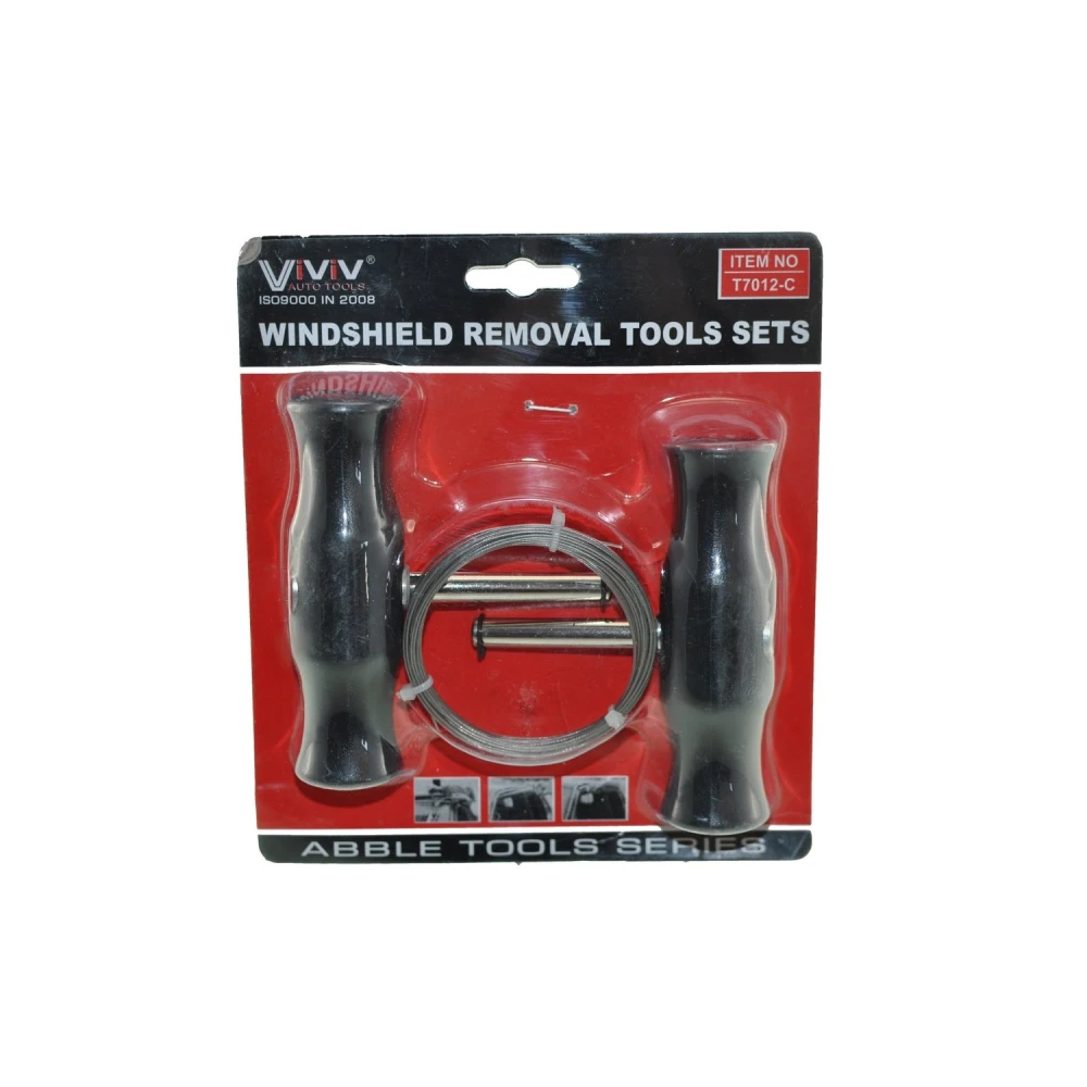 Kit de cable para desmontar parabrisas de vehículos con manijas ergonómicas