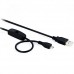 Kabel met schakelaar USB-aansluiting A Micro USB B 1m Mannelijk Zwart voor Raspberry Pi.