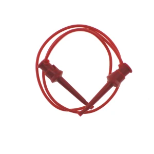 Testclipkabel 50 cm rood TL2218 - 20 AWG siliconenkabel voor elektronische metingen