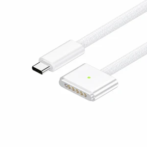USB-C naar MagSafe 3 140W kabel voor MacBook Pro en Air - 2 m gevlochten, White