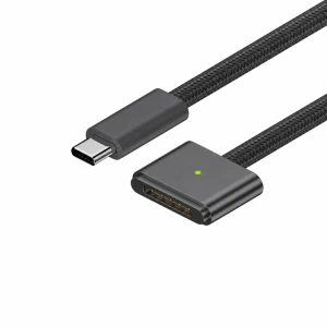 USB-C naar MagSafe 3 140W kabel voor MacBook Pro en Air - 2 m gevlochten, Space Grey