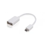 USB OTG-kabel Micro USB male - USB female 10 cm compatibel met Android