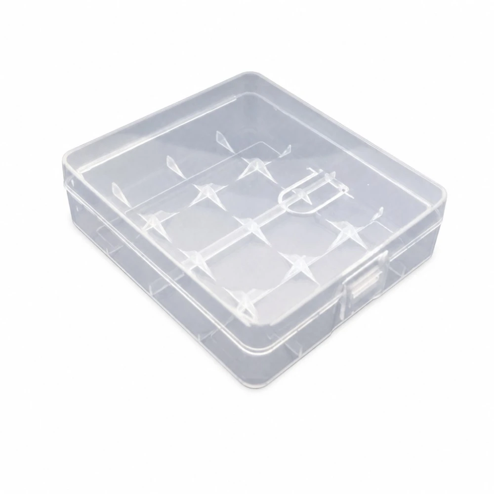 Batterijhouder Box 4× 18650 Transparant Plastic Opslag Bescherming