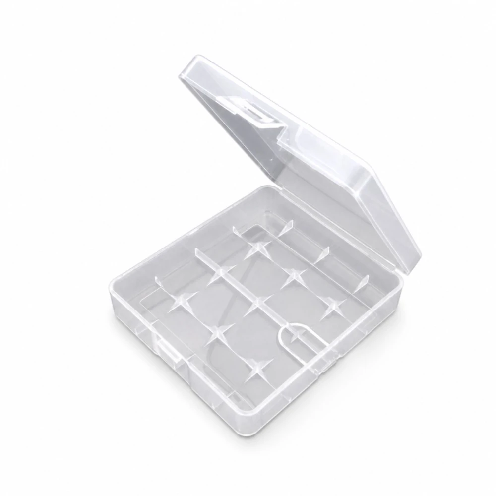 Batterijhouder Box 4× 18650 Transparant Plastic Opslag Bescherming