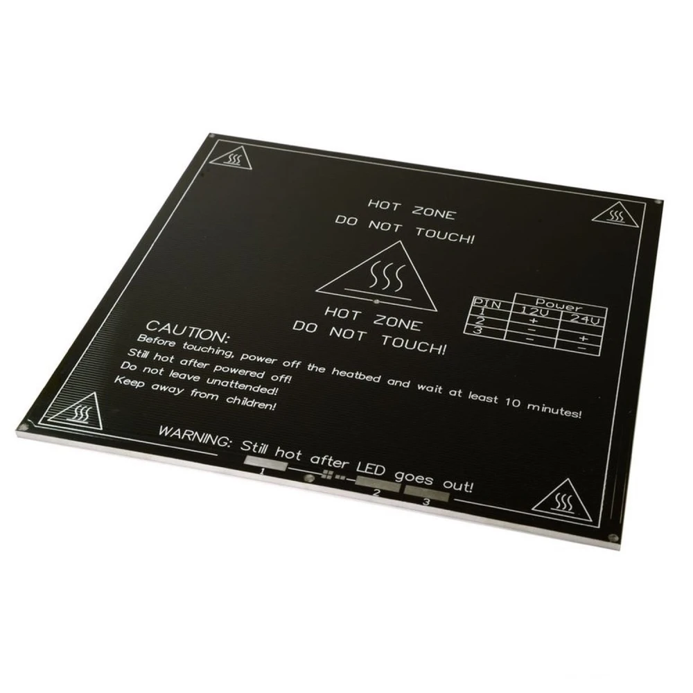 Verwarmd aluminium printbed MK3 200x200 voor Prusa 3D-printer