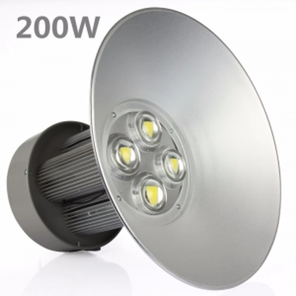 Industriële LED high bay 200W 6000K helder licht PF 0,95 100% echt vermogen