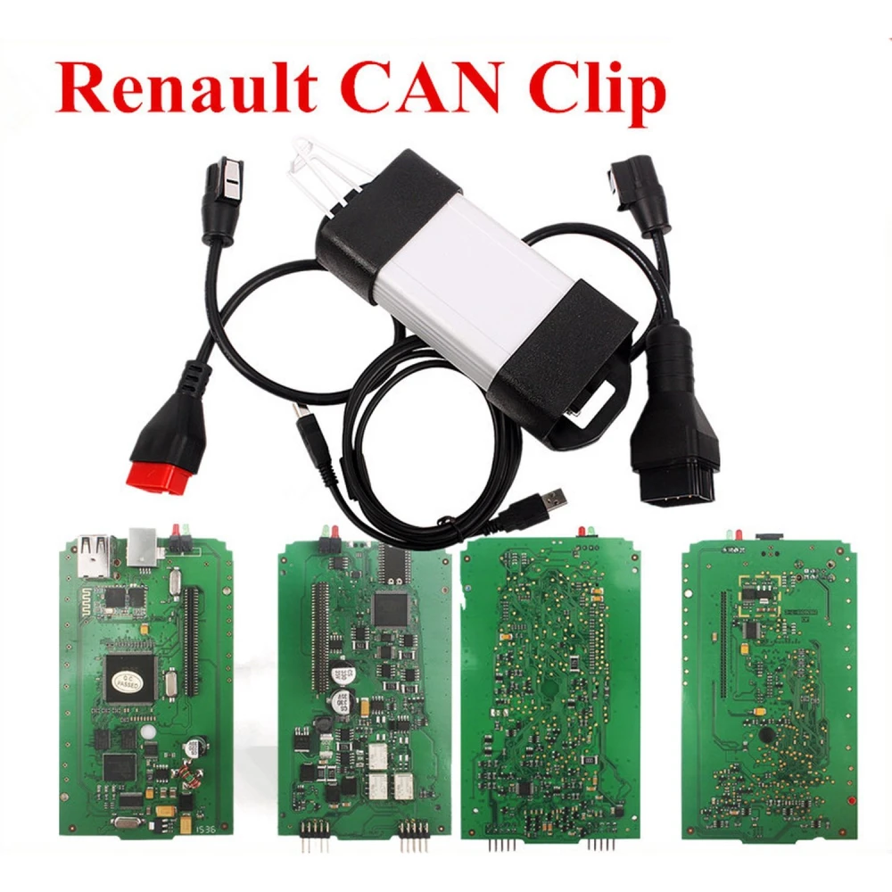 Vista del CD de software CLIP V152 incluido con Can Clip Renault V168