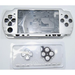 Complete behuizing PSP 2000 slim zilver met knoppen voor reparatie