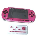 Complete roze PSP-behuizing met knoppen voor reparatie en personalisatie