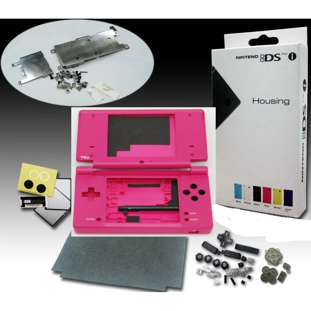 Nintendo DSi behuizing roze - complete vervanging met knoppen en schroeven