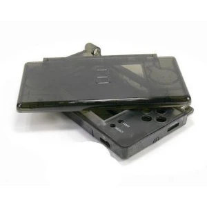 Vervangende behuizing voor Nintendo DS Lite zwart transparant met knoppen en schroeven