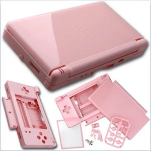Roze vervangbehuizing voor Nintendo DS Lite voor complete vervanging en personalisatie