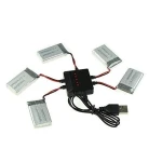 USB-oplader voor 5 batterijen tegelijk voor Syma X5C quadcopter en compatibele modellen