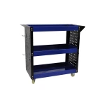 Professionele werkplaatswagen met 3 legborden, zijbakken en haken