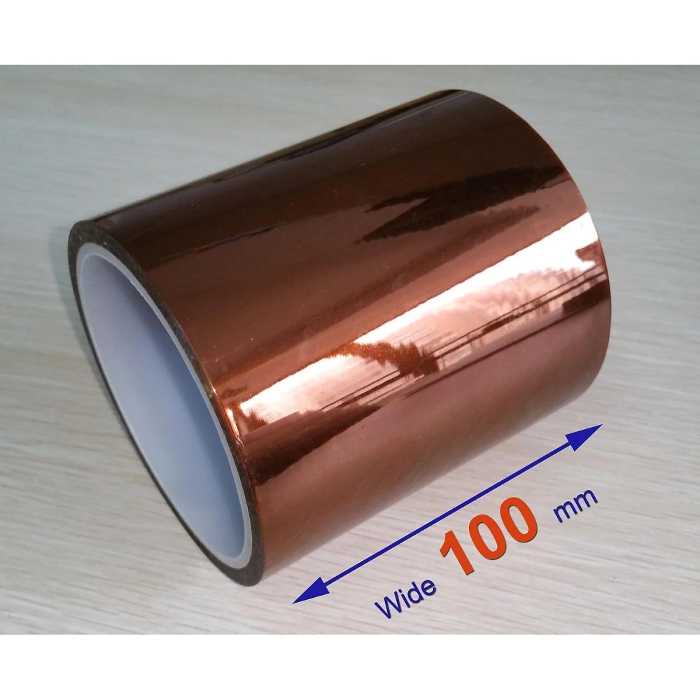 Kapton tape 100mm hittebestendig voor solderen en reparatie